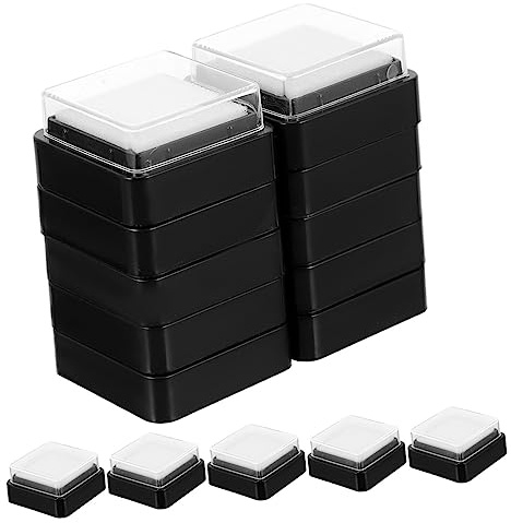FOYTOKI 15 Stücke Leere Stempelkissen für Fingerabdrücke Quadratische Stempelkissen für Kreative Bastelprojekte Ideal für Kinder und Scrapbooking Perfekte Nachfüllpads für Stempel und