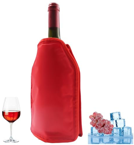 Borsa refrigerante per bottiglie di vino, custodia refrigerante per vino, mantiene vino, champagne o bevande refrigerate per ore, protettivo, portatile