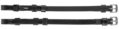 WALDHAUSEN S-Line Backenstücke Leder schwarz mit Haken