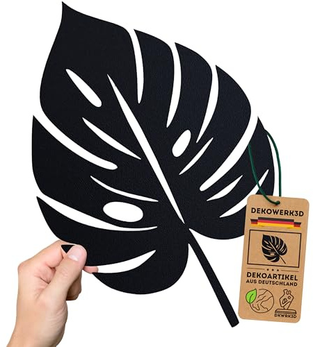 DKWRK3D Monstera Blatt Deko - Palmblätter Wandsticker - Wanddeko Boho Wohnzimmer Dekoration - Pflanze Blatt Wanddeko - Wand Deko ohne Bohren - Wanddekoration - Wandtattoo - Wandbild aus Kunststoff