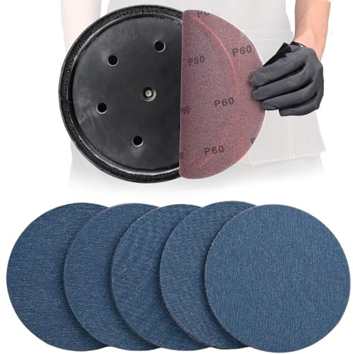 KQCXIK 25 PCS Disque de Poncage Maille 225mm, Céramique Abrasif Grain 60