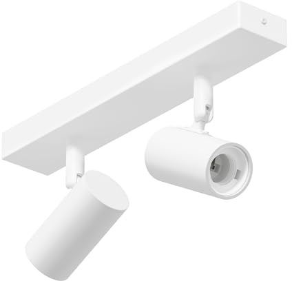 ledscom.de Deckenleuchte FARE, 2-flammig, weiß matt, 2x E27 max. 60W
