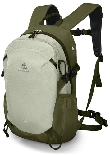 Haimont 15L Leichter Wanderrucksack für Tagestouren Reisen Trekking Grün