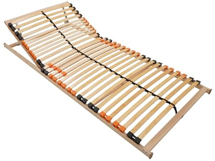 BMM Lattenrost 90x200 cm Fly K – Kopfteil verstellbar, 7 Zonen, Höhe 7 cm, für alle Matratzen, einfache Selbstmontage, Made in Germany