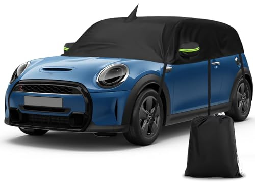 Autoabdeckung Wasserdicht Ersatz für Mini Cooper 3 Door 2000-2026 Mini Soft Top Convertible, Sonnenfest Hälfte Autoabdeckung, Halbgarage UV Beständige Halbe Auto Abdeckplane Staubdicht Schneefest