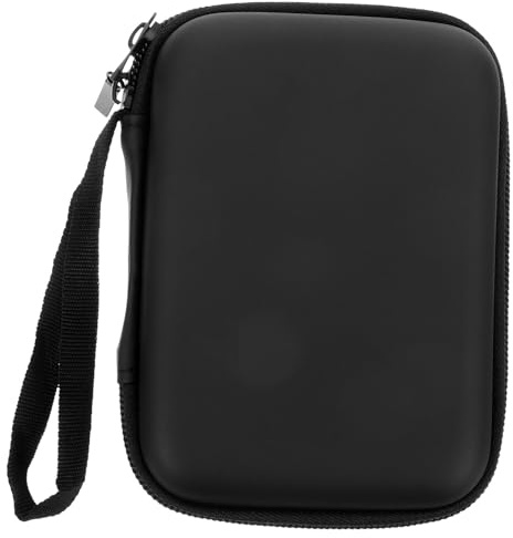 Blutzuckermessgeräte Tragbare aus Tasche für Lint Schwarz Pu Unterwegs | Aufbewahrungsetui für Diabetiker, Kompakt und Leicht, Geeignet für Tasche oder Autofach