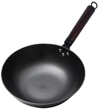 Générique Compatible for wok de 30cm, cuisinière à gaz en fonte, marmite cuisine, fond rond chinois