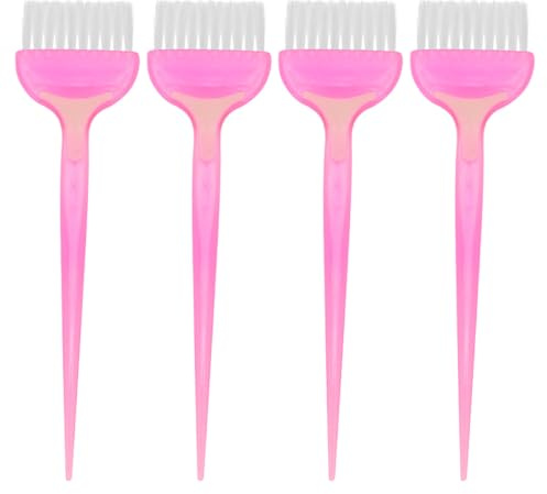 Ciieeo Juego de 4 Pinceles para Teñir el Cabello de Abs Cerdas Suaves para Cuidado y Coloración en DIY y Salón Profesional