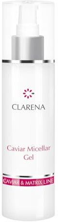 Clarena - Reinigungsgel Gesicht 200 ml - Gesichtsreiniger mit Kaviar-Extrakt - Makeup Entferner für unreine Haut - Caviar Mizellen Waschgel Gesicht - Face Cleanser