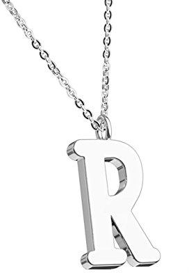 beyoutifulthings Halskette Anhänger ALPHABET INITIALEN Kette Damen-Halskette Schmuck Collier Edelstahl Silber Roségold