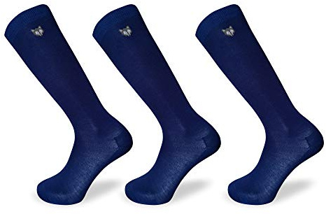 TEAM MAGNUS Calcetines lana largos hasta la rodilla Tundra wolf - paquete 3 pares delgados y térmicos 80% lana