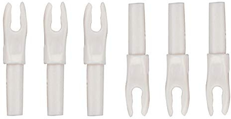 SHARROW 100pcs Cocca a Freccia in Plastica per Tiro con L'Arco Freccia Nock Cocche della Freccia Plastica Nock per ID 4.2mm Frecce di Carbonio Albero a Freccia (Bianca)