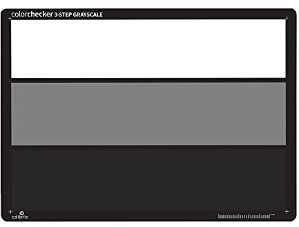 Calibrite ColorChecker 3-Step Grayscale: Graukarte zur Farbkontrolle bei Fotografie und Video, CCGS, Graustufen