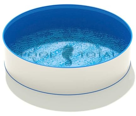 POOL Total Rundpool Stahlwandbecken Ø 3,50 x 1,20 m, Folie blau 0,80 mm