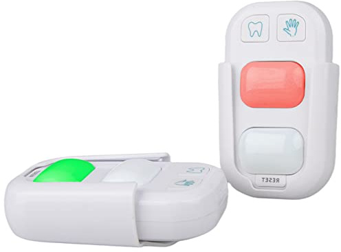 SOARING Toothbrushing Timer for Kids, Training 20 Second Hand Washing and 2 Minutes Teeth Brushing, Stick on Bathroom Timer for Children with Indicator Lights（2 Packs）