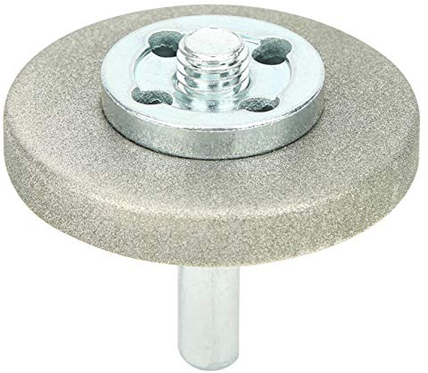 BORDSTRACT Muela abrasiva de 5,6 cm de diámetro, Disco abrasivo de Diamante de Alta dureza para afilar taladros, Tijeras, Cuchillos(180 Grit)