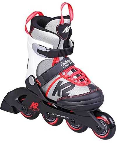 K2 Skates Mädchen Inline Skates Cadence G LTD, Black - Grey - red, 30G0829.1.1.L