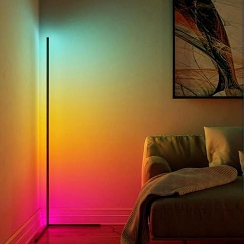 SILAMP Lampe sur Pied Connectée WiFi RGBW 142cm avec Télécommande