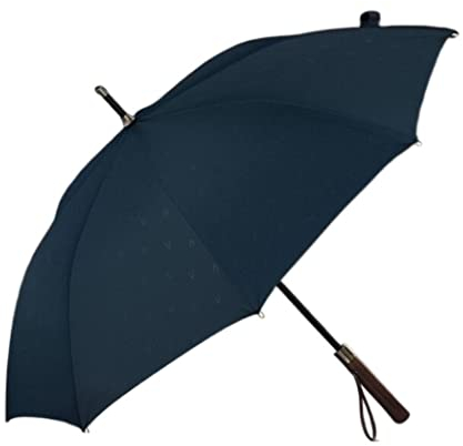 VCADEN Schirm Regenschirm Golfschirm, Großer, Windfester Stockschirm Mit Holzgriff, Schwarzer, Automatisch Geöffneter, Belüfteter Regenschirm Sturmfest Regenschirme (Blue : Blue, Size : 100)