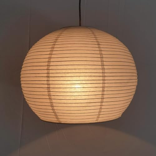 Henjjras Hemispherical Lamp Shade (14 Inch) White Folding Paper Lamp Shade Chinese Lantern