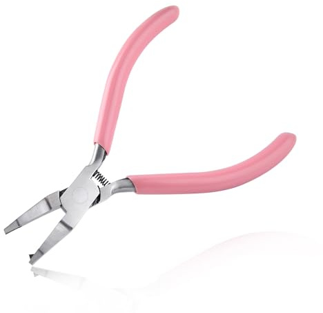 LEONTOOL 5-Inch Mini Split Ring Pliers Jump Ring Pliers for Jewelry Making | Small Ring Opening Pliers, Precision Jewelry Making Tools for Split Ring Key Chain Earrings Crafting, Split Ring Opener Tool