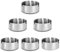 6 Pièces Cendrier en Acier Inoxydable, Cendrier de Table Moderne, 8 cm Cendrier Rond en Acier Inoxydable, Cendrier de Table Portable pour L'intérieur et L'extérieur, Argenté
