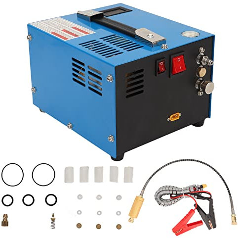 PCP Air Compressor 4500psi 30MPa 0.5L, PCP Air Pump, Portable PCP Air Rifle Pump High Pressure Air Pump for Home Car DC12V for Paintball, Air Rifle, Scuba Bottle