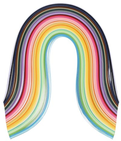 PATIKIL 500 Stück Quilling-Streifen Papier 1/8(3mm) 54cm Origami-Papier Quilling-Streifen für Kunst DIY Handwerk Weihnachten, 50 Farben
