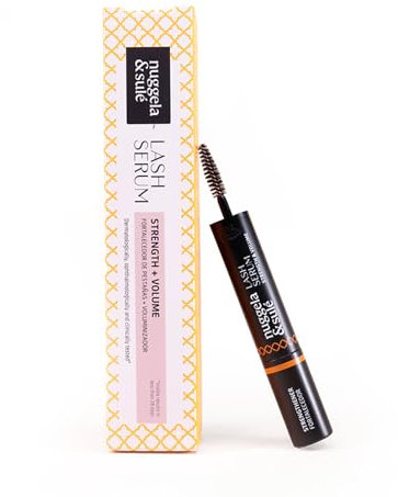 Nuggela & Sulé Lash Serum. Sérum de Pestañas de Doble Acción: Fortalecedor y Voluminizador. Con Extracto de FO-TI. Demostrado Mediante Estudio Clínico. 5 ml + 5 ml