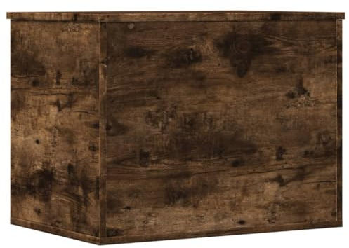 vidaXL Truhe Räuchereiche 60x42x46 cm Holzwerkstoff