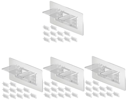Amosfun 48 Stk Etagenregale Im Kleiderschrank Regalpflöcke Regalpflock Diy-regalstifte Stanzfreie Regalnägel Regalklammern Für Holzregale Schrankklammern Für Regale Regalhalter Acryl Weiß