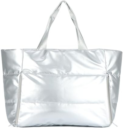 Freiesoldaten Frauen Puffer Tragetasche Gesteppte Puffy Tragetasche Groß Reisen Gepolsterte Umhängetasche Fitness Fitnessstudio Yoga-Tasche