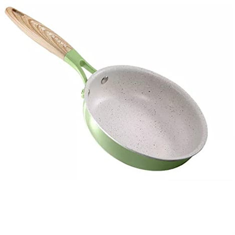 NSTVVEE ,Olla para Sopa, sartén con Mango de Madera, Juego de ollas para cocinar, sartén para Desayuno, crepera, Utensilios de Cocina Coreanos, Cacerola, Olla para Ramen, Leche, Wok