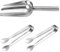 3 Stück Candybar Zubehör Set, Zangen Candybar, Edelstahl Candybar Zangen 2 Zuckerzange und 1 Eisschaufel, Silber Candy Bar Zubehör für Candy Hochzeit Geburtstage Party Büfett Grill
