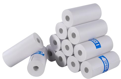 ACOHSY Thermopapier für Kinder Sofortbildkameras 12 Rollen,Thermopapier Kinderkamera,Thermodrucker papier weiß,Null Tinten Druckpapier-Einfach auszutauschen