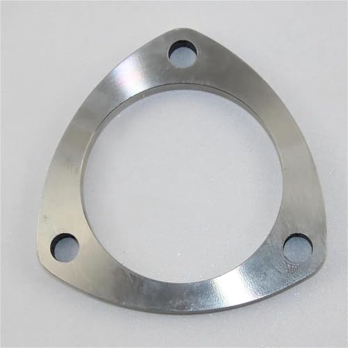 UAGFDFF Coda Punta Fine Tubo Flangia in Acciaio Inossidabile 304 Universale 51Mm 63Mm 76Mm Flangia Mobile Saldata A 3 Fori Utilizzata Tubi Scarico E Attrezzature Tubo di Scarico(76mm)
