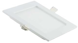 LUXULA 10 Stück LED Einbaustrahler Spots 6W 525lm, matt weiß eckig | CCT 3000K 4000K 6500K einstellbar, Deckenspots flach, Deckenstrahler, Spotlight, 115x32mm