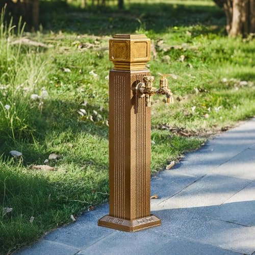 Hltdzer Colonna d'Acqua da Giardino Verticale Verticale in Acciaio Inossidabile 304 Fontana Decorativa per Fontana irrigazione e Pulizia del Giardino(65cm/25.6in)