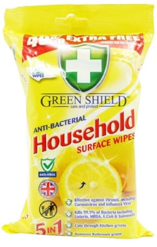 UHR Household Wipes, Prevents Mold & Mildew, Convenient Efficient, Remove Allergens, Disposable, Versatile Cleaning Power, Suitable for Disinfection
