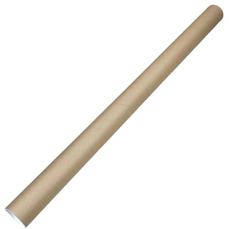 Packen 24 SCHNELL - PREISWERT - GUT Versandhülsen 1120 x 75 x 2 mm braun Posterversand Papprolle (2 Stück)