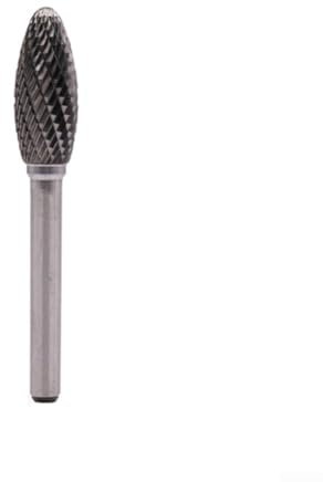Yuanpgky Hartmetall-Rotationsfräser, Doppelschlitz, H-Typ für Holz, Metall, Kunststoff, 6 mm Schaft, 6–16 mm Größen, Hartmetall-Schneidwerkzeug, kompatibel mit Drehwerkzeugen (12 mm)