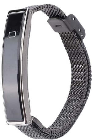 Denash Smart Bracelet, Stylish Fitness Tracker with Incoming Call Notification and Step Counter, Compatible with Various Smartphones for Fitness and Swimming (Black)