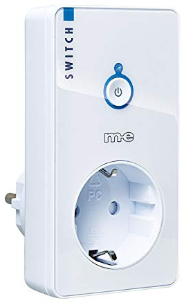 m-e CUVEO CR-S2000-W, Funk ferngesteuerte Steckdose zur Erweiterung bestehender CUVEO Systeme, 2000 Watt Schaltleistung, bis zu 100 Meter Reichweite, für Innen, Farbe Weiß, 1 Stück