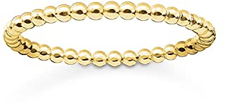 THOMAS SABO Ring 18k Vergoldung Recyceltes 925 Sterling Silber, Größe 58, TR2122-413-12-58