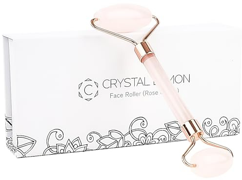 Natural Jade Roller for Face - Aging Wrinkles, Puffiness Facial Skin Massager Treatment Therapy - Premium Jade Stone, By Crystal Lemon