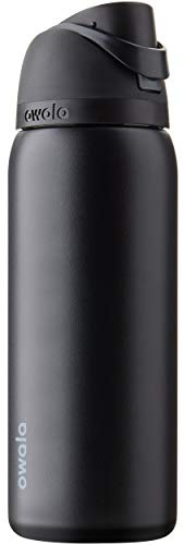 Owala FreeSip Bouteille d'eau Isotherme en Acier Inoxydable avec Paille, sans BPA, idéale pour Les Voyages, 946 ML, très foncé