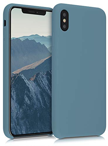 kwmobile Cover per Apple iPhone XS Max Custodia - Back Case per Smartphone in Silicone TPU - Protezione Gommata - artic night
