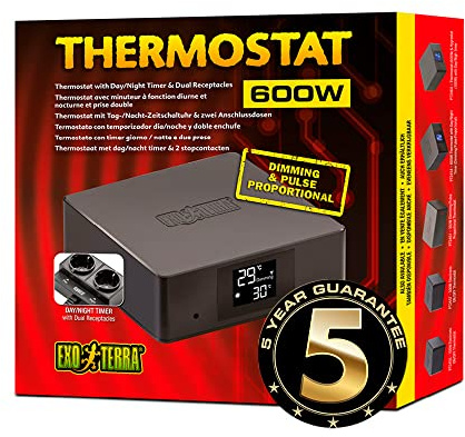 Exo Terra Termostato 600w con doppia presa