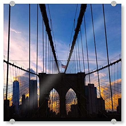artboxONE Acrylglasbild 50x50 cm Städte/New York Brooklyn Bridge, New York City - Bild Brooklyn Bridge