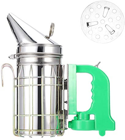 WOERD Bienen Smoker Elektrisch, Edelstahl Bienenstockraucher, Elektrische Biene Raucher Edelstahl Mit Abnehmbarem Kunststoffgriff, Beekeeping Imkereibedar Tool Für Imker